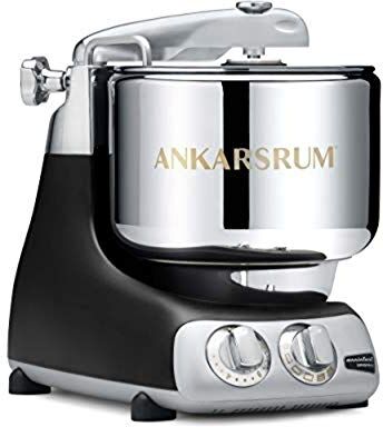 Ankarsrum Assistent Original-AKM6230 Kitchen Machine-Black (B), 1500 W, 7 Litri, Alluminio, Nero