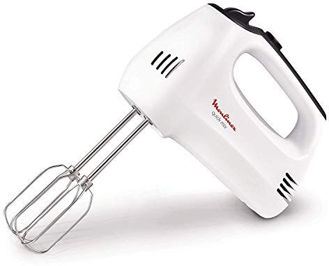 Moulinex Sbattitore elettrico Quick Mix, Sbattitore, Montatura a Neve degli Albumi, Impasto per Dolci, Pizza, Pane e Preparazione Creme, 300 W