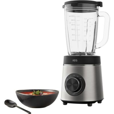 AEG mixer/regolazione della velocità / 3 programmi/smoothie/ghiaccio schiacciato/funzione pulsazione/manopola + pulsanti/lama in acciaio inox / 1400 W / 1,75 l/acciaio AEG mixer/regolazione della velocità / 3 programmi/smoothie/ghiaccio schiacciato/funzione pulsazione/manopola + pulsanti/lama in acciaio inox / 1400 W / 1,75 l/acciaio