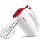 Girmi SB02 Sbattitore Elettrico, 170W, Sbattitori Inox per montare panna ed albumi, Funzione Turbo, Ganci Inox per impasti dolci e salati, 5 Velocità, Bianco/Rosso