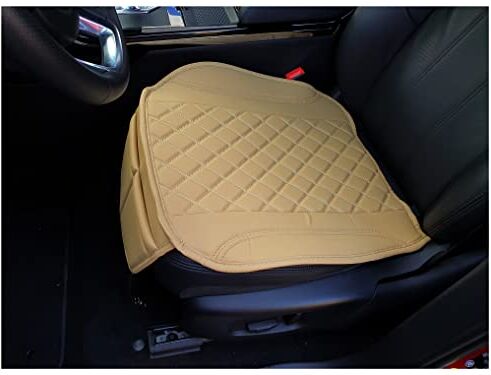 BREMER SITZBEZÜGE Cuscino in ecopelle con cuciture beige per Mazda MX-30, rivestimento per sedile auto, cuscino per sedile auto