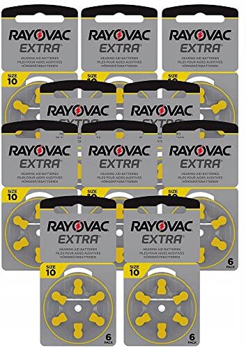 Rayovac Extra Advanced 10MF Hg 0% Batteria per apparecchi acustici 1.45V 10x Blisters