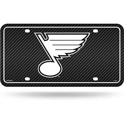 Rico Industries NHL St. Louis Blues Carbon Fiber Metal Auto Tag 8.5" x 11" Great for Truck/Car/SUV Rico Industries NHL St. Louis Blues Carbon Fiber Metal Auto Tag 8.5" x 11" Great for Truck/Car/SUV