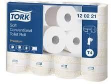 Tork 12 Rotoli carta igienica fascettata Soft, 2 veli [Premium] 190 strappi CONFEZIONE DA 12 ROTOLI (1)