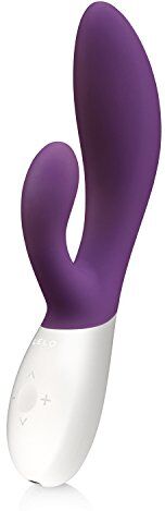 LELO INA Wave Vibratore Rabbit, Plum, Vibratore doppia stimolazione (Punto G e Clitoride) e movimento Wave – Silenzioso, 10 modi