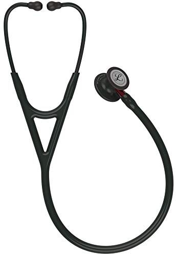 3M Stetoscopio  Cardiology IV con Incisione Gratuita + Penlight (Nero/Black Edition/Red Stem)