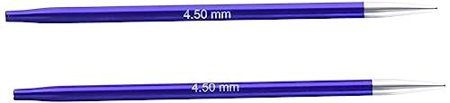 KnitPro Zing Normale Ferri da Maglia circolari intercambiabili, Alluminio, Multicolore, 4,50 mm