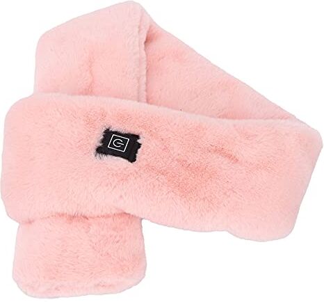 ZJchao Sciarpa riscaldata in peluche, unisex, morbida, elettrica, calda, antivento, riscaldata, per uso domestico e ufficio, in inverno, in ambienti interni, rosa