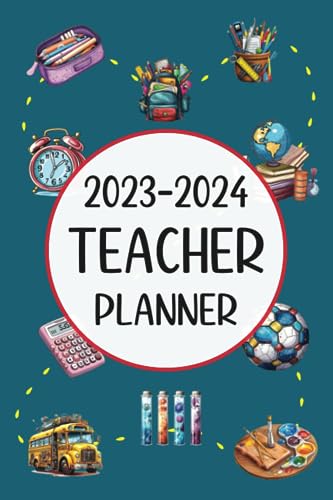 Tee Teacher Planner: Small Lesson Plan Book (6x9”)   12 Months August-July   Monthly & Weekly Agendas   7 Subjects/Periods, Days Horizontally Across the ... Middle, High School & Homeschooling