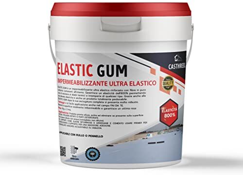 Generico IMPERMEABILIZZANTE ULTRA ELASTICO-ALTISSIMA QUALITA ELASTIC-GUM (1KG, BIANCO)