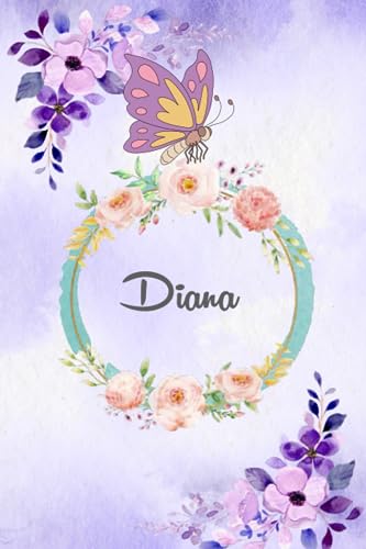 ART Diana Notebook: Personalized Notebook With Name For Diana