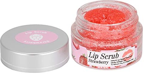 ZJchao Scrub Labbra Naturale Alla Fragola per Labbra Secche e Screpolate, Emolliente e Idratante Notturno