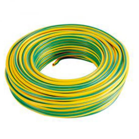 Generic Cavo unipolare N07v-k sezione 1x2.5mm disponibile nelle colorazione marrone giallo-verde blu nero e grigio (5MT, GIALLO-VERDE)