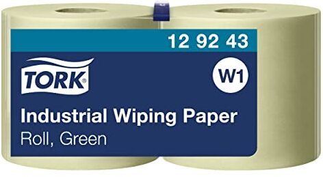 Tork Carta per asciugatura industriale Advanced, compatibile con il sistema W1 (da terra o da parete), 2 veli, 1 conf. x 2 rotoli (2 x 510 m), colore verde