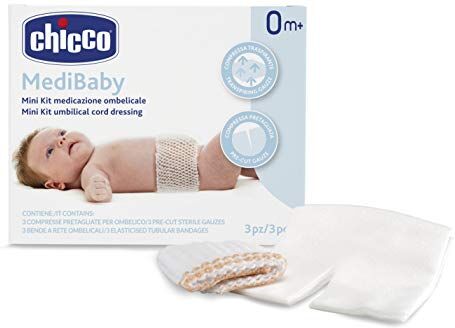 Chicco Mini Kit Medicazione Ombelicale, Bianco, 3 Compresse