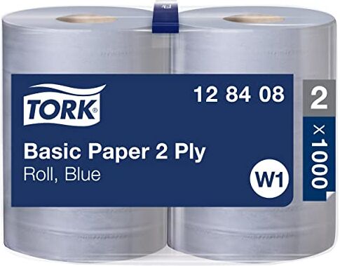 Tork Carta 2 veli Universal, compatibile con il sistema W1 (da terra o da parete), 2 veli, 1 x 2 rotoli (2 x 340 m), colore blu