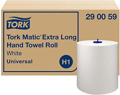 Tork Matic Rotolo asciugamani, Extra lungo, bianco (6 pezzi)