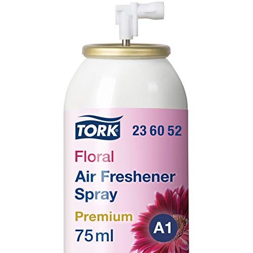Tork Deodorante Spray Premium Floreale / Ricarica da 75 ml per dispenser, compatibile con sistema A1, numero di dosi: 3000