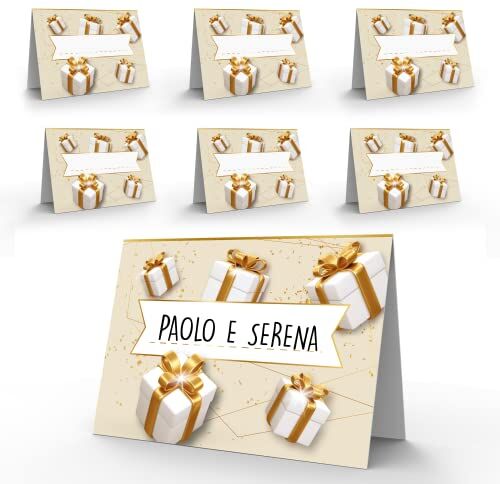 KAÏDENSÏ Segnaposto Compleanno Originale – 40 Segna Posto Tavolo Elegante per Eventi – Segnaposti Decorazioni Cerimonia – Segnaposto Feste da Tavola Originali