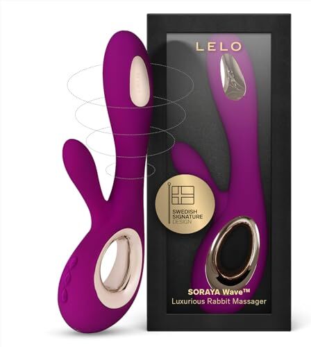 LELO SORAYA Wave Vibratore rabbit lussuoso con tecnologia WaveMotion, Sex toy per stimolazione interna ed esterna, Sex toys a doppia azione, Vibratori donna, Deep Rose