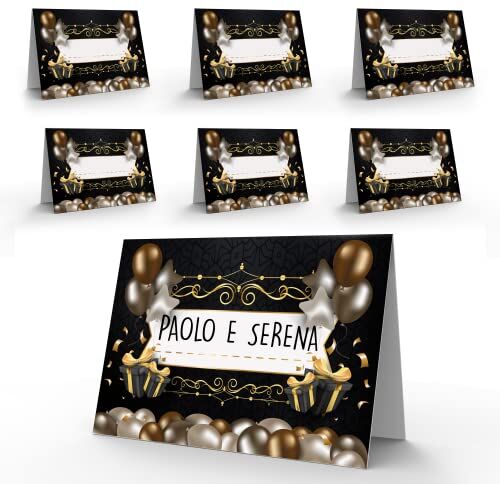 KAÏDENSÏ Segnaposto Compleanno Originale – 40 Segna Posto Tavolo Elegante per Eventi – Segnaposti Decorazioni Cerimonia – Segnaposto Feste da Tavola Originali