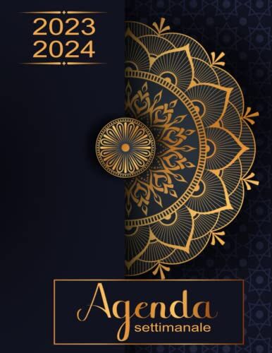 ART Agenda 2023-2024: Settimanale,18 mesi, luglio 2023-dicembre 2024, La settimana su una doppia pagina, Formato A4