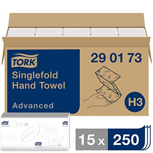 Tork Soft Singlefold Paper Hand Towels 290173 H3 Advanced Folded Paper