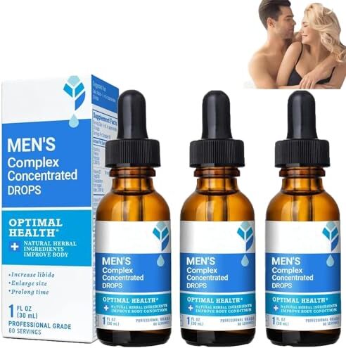 Generic Gocce concentrate complesse da uomo, Gocce potenzianti per uomo, Gocce complesse da uomo, Gocce nutrizionali per la crescita maschile Revitahepa (3Pcs)