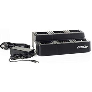 Jetfon Multi-K Caricabatterie multiplo da 6 unità per batterie Kenwood (KNB) Jetfon Multi-K Caricabatterie multiplo da 6 unità per batterie Kenwood (KNB)