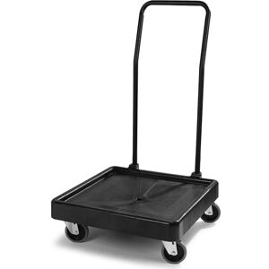 Carlisle FoodService Products Carlisle Universal Warewashing Rack Dolly con manico, capacità 158,8 kg, nero Carlisle FoodService Products Carlisle Universal Warewashing Rack Dolly con manico, capacità 158,8 kg, nero
