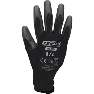 KS TOOLS 0 Guanti in Microtessuto, L, 12 Paia, Nero KS TOOLS 0 Guanti in Microtessuto, L, 12 Paia, Nero