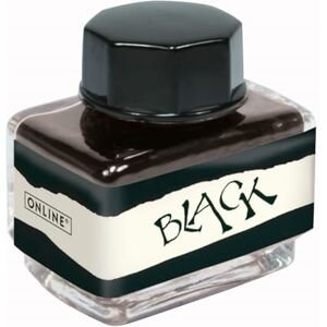 Online Flacone di inchiostro nero da 15 ml a base d'acqua per calligrafia, calligrafia e scrittura Online Flacone di inchiostro nero da 15 ml a base d'acqua per calligrafia, calligrafia e scrittura