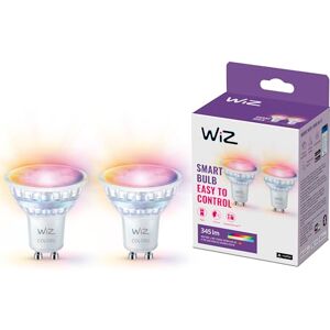 WiZ Faretto Smart WiFi, Luce Bianca e Colorata, Vetro, attacco GU10, equivalente a 50W, Tecnologia SpaceSense, Controllo Vocale (Alexa, Apple HomeKit, Google Home), confezione da 2 WiZ Faretto Smart WiFi, Luce Bianca e Colorata, Vetro, attacco GU10, equivalente a 50W, Tecnologia SpaceSense, Controllo Vocale (Alexa, Apple HomeKit, Google Home), confezione da 2