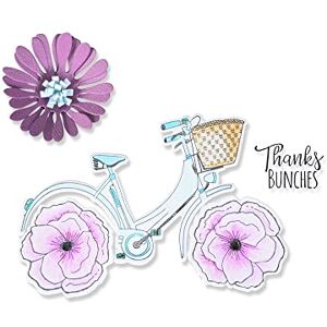 Sizzix Bicicletta Ringraziamento Set di Fustelle e Timbri - Die and Stamps Set Sizzix Bicicletta Ringraziamento Set di Fustelle e Timbri - Die and Stamps Set
