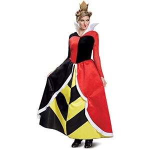Disguise Women's Queen of Hearts Deluxe Adult Costume, Rete, M (8-10) Disguise Women's Queen of Hearts Deluxe Adult Costume, Rete, M (8-10)