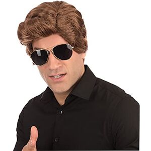 Bristol Novelty - Auto Usate Salesman Parrucca Miami Marrone, Colore Brown, Taglia Unica, Bristol Novelty - Auto Usate Salesman Parrucca Miami Marrone, Colore Brown, Taglia Unica,