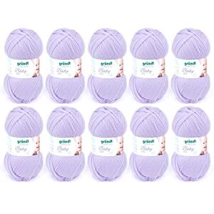 Lana per bambini Gründl Baby Uni - Morbida e Brillante per Maglia & Uncinetto - 70% Acrilico, 30% Poliamide Lana per bambini Gründl Baby Uni - Morbida e Brillante per Maglia & Uncinetto - 70% Acrilico, 30% Poliamide