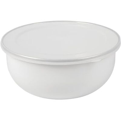 Garcia de Pou 6 Unità Ciotole con coperchio 'Enamelware' 1000 ml Ø 18 x 7,3 cm Bianco Ferro Smaltato Garcia de Pou 6 Unità Ciotole con coperchio 'Enamelware' 1000 ml Ø 18 x 7,3 cm Bianco Ferro Smaltato