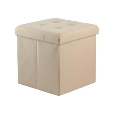 Avilia Poggiapiedi e Contenitore Color Avorio 40x40cm – Elegante, Salvaspazio e Versatile per Oggetti e Relax Avilia Poggiapiedi e Contenitore Color Avorio 40x40cm – Elegante, Salvaspazio e Versatile per Oggetti e Relax