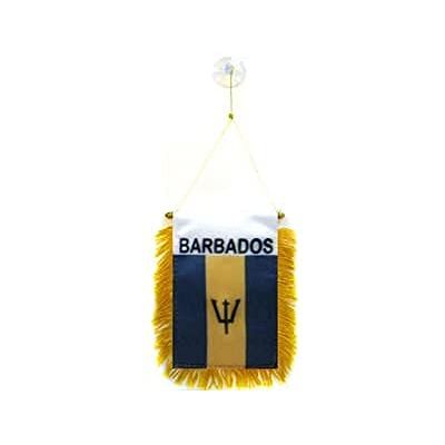 AZ FLAG Bandiera per Auto Barbados 15x10 cm Poliestere 100D Ventosa AZ FLAG Bandiera per Auto Barbados 15x10 cm Poliestere 100D Ventosa