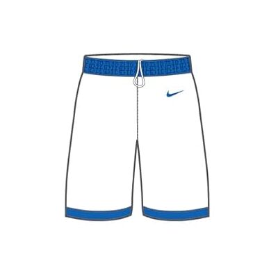 Nike Womens Team25 Basketball Stock Short White/Royal Blue Nike Womens Team25 Basketball Stock Short White/Royal Blue