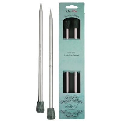 KnitPro Mindful Ferri a punta singola Mindful (40 cm, 10,00 mm) 1 set KnitPro Mindful Ferri a punta singola Mindful (40 cm, 10,00 mm) 1 set