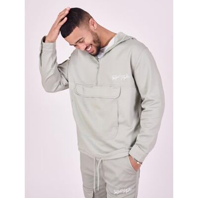 Pro-Ject Felpa da uomo, colore verde, taglia L, 100% poliestere streetwear contemporaneo Pro-Ject Felpa da uomo, colore verde, taglia L, 100% poliestere streetwear contemporaneo
