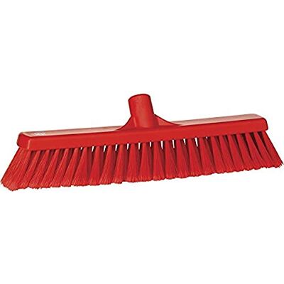 Vikan Coarse/fine sweep Floor Broom Head, POLYPROPYLENE Block, 3178, Red, 1 Vikan Coarse/fine sweep Floor Broom Head, POLYPROPYLENE Block, 3178, Red, 1