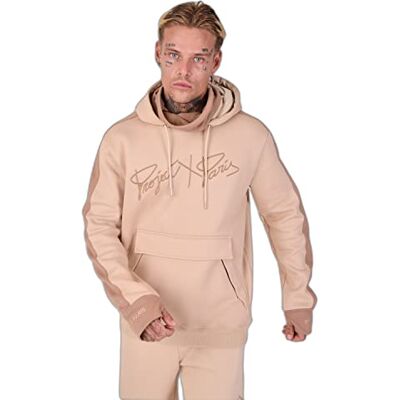 Pro-Ject Felpa da uomo, colore beige, taglia M, 100% poliestere streetwear contemporaneo Pro-Ject Felpa da uomo, colore beige, taglia M, 100% poliestere streetwear contemporaneo