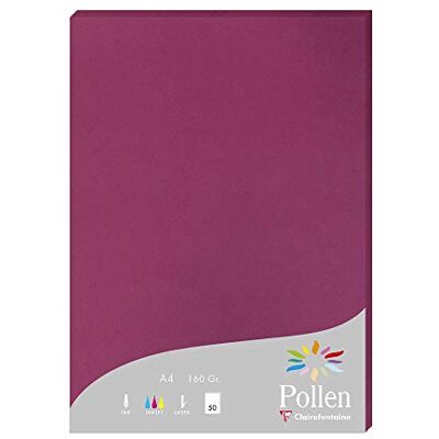 Clairefontaine Pollen 50 Fogli Framboise - Carta Clairefontaine Pollen 50 Fogli Framboise - Carta