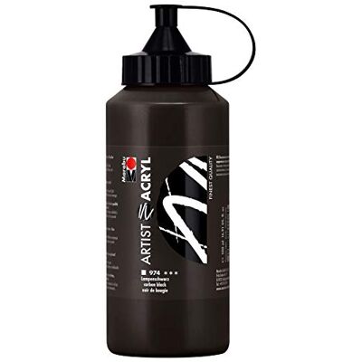 Marabu Artist Acrilico - Nero - 500 ml - Colore acrilico Marabu Artist Acrilico - Nero - 500 ml - Colore acrilico