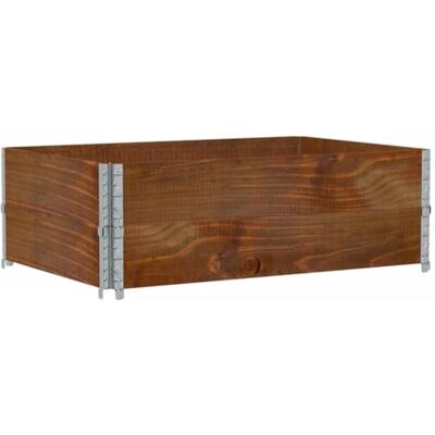 vidaXL Paretali per Pallet 2pz Marroni 120x80cm Legno Massello di Pino, sponda per Pallet, Telaio impilabile per Pallet, Bordo per Pallet in Legno vidaXL Paretali per Pallet 2pz Marroni 120x80cm Legno Massello di Pino, sponda per Pallet, Telaio impilabile per Pallet, Bordo per Pallet in Legno
