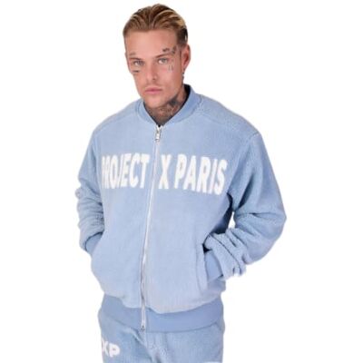 Pro-Ject Giacca da uomo Poliestere, Stile Urbano Casual, Azzurro cielo, Taglia L Pro-Ject Giacca da uomo Poliestere, Stile Urbano Casual, Azzurro cielo, Taglia L