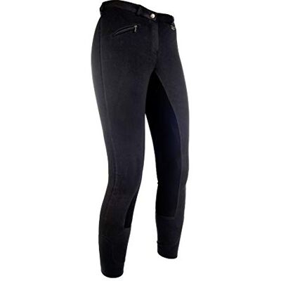 HKM SPORTS EQUIPMENT Reithose -Basic Belmtex Grip Easy- 3/4 Besatz Pantaloni Nero/Nero 122 HKM SPORTS EQUIPMENT Reithose -Basic Belmtex Grip Easy- 3/4 Besatz Pantaloni Nero/Nero 122